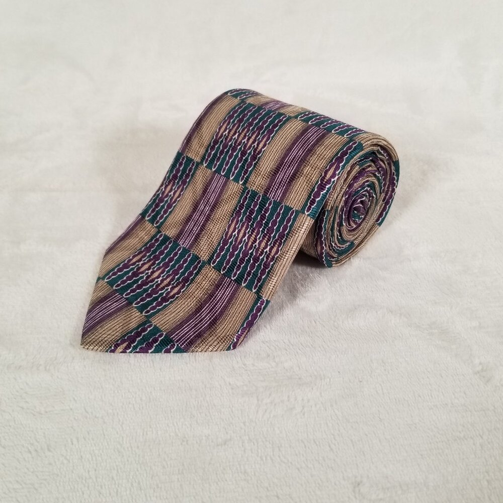 Robert Talbott Studio Nordstrom Tie Hand Sewn Silk Made USA W 3 7/8 x L 65 1/8